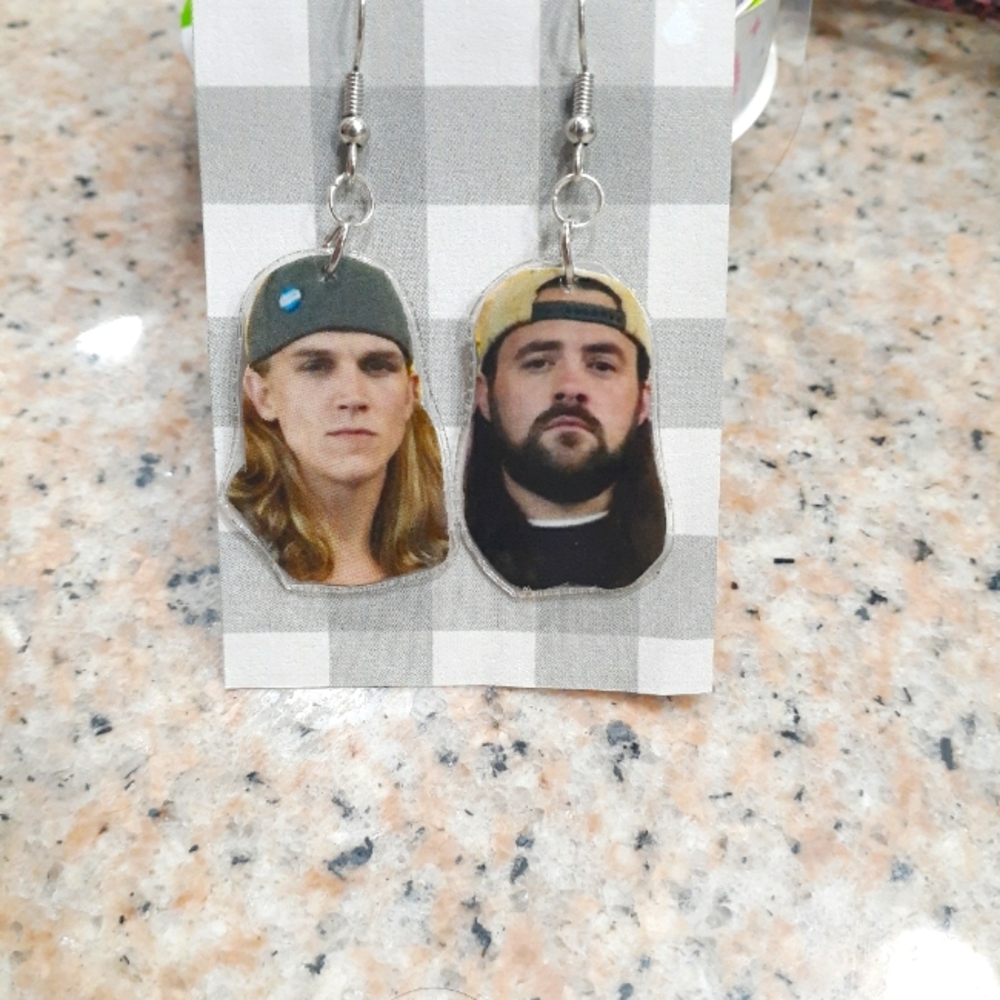 Jay and silent bob earrings